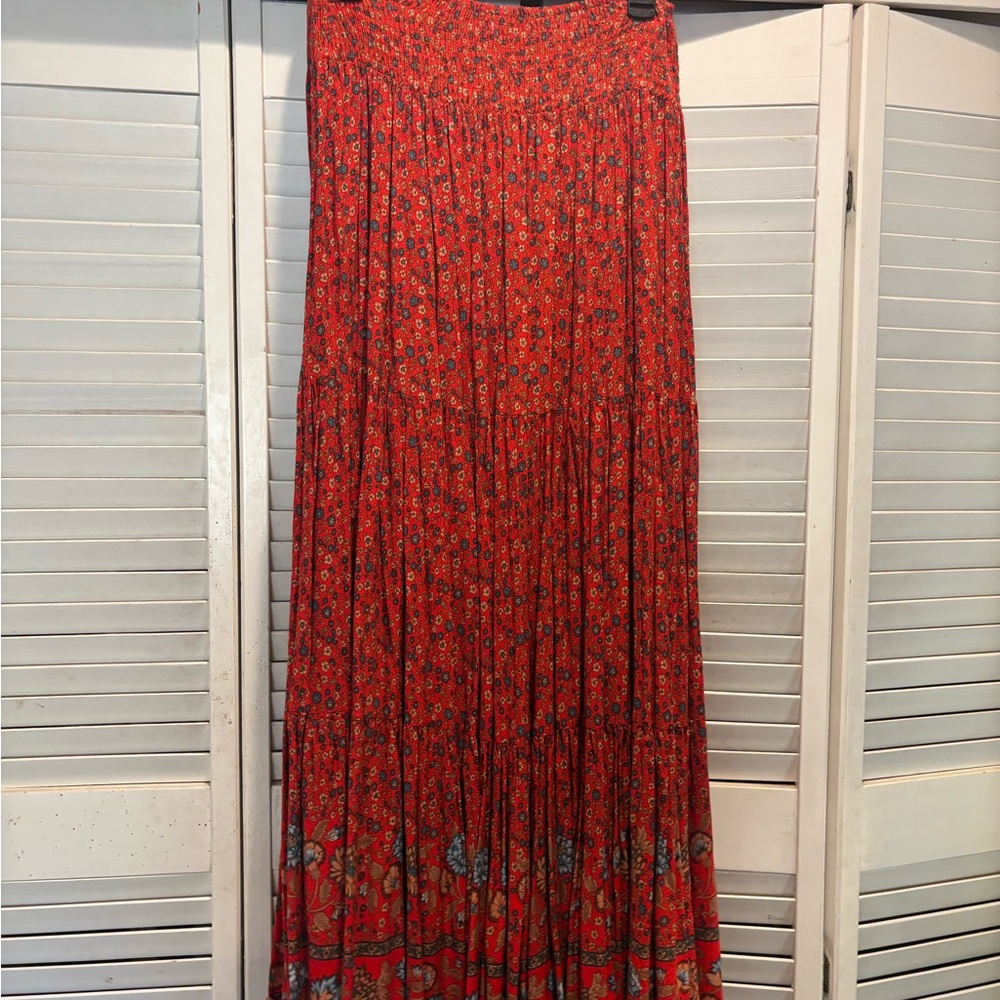Natural Life Hannah Convertible Maxi Skirt, red ditsy - Picture 5 of 5